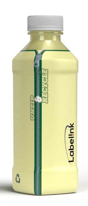 Juice bottle with performation on shrink sleeve