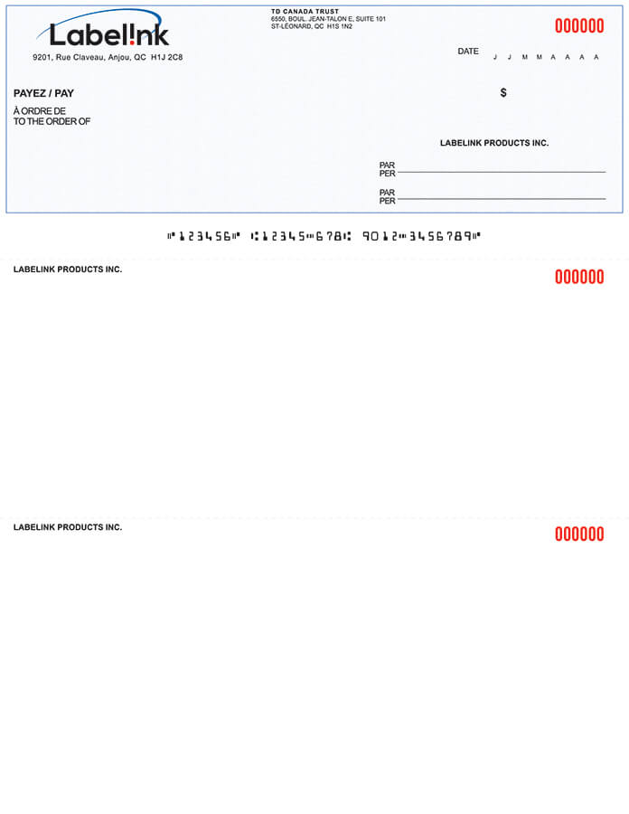 cheque business forms
