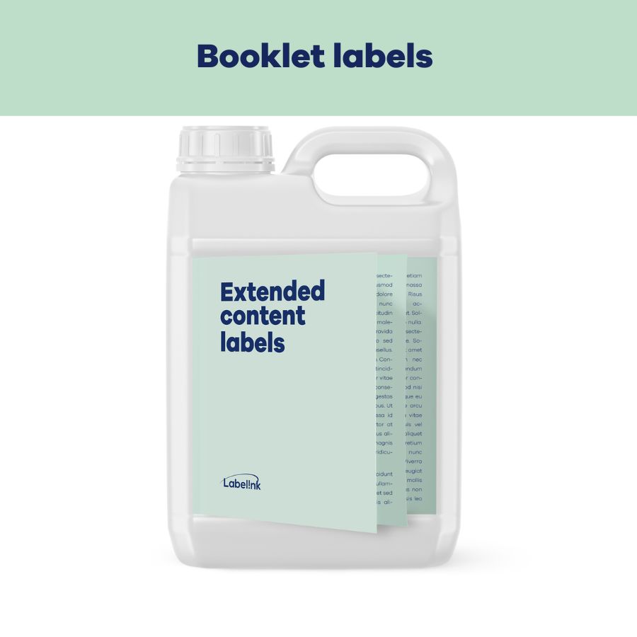 Extended content labels (ECL for chemical products