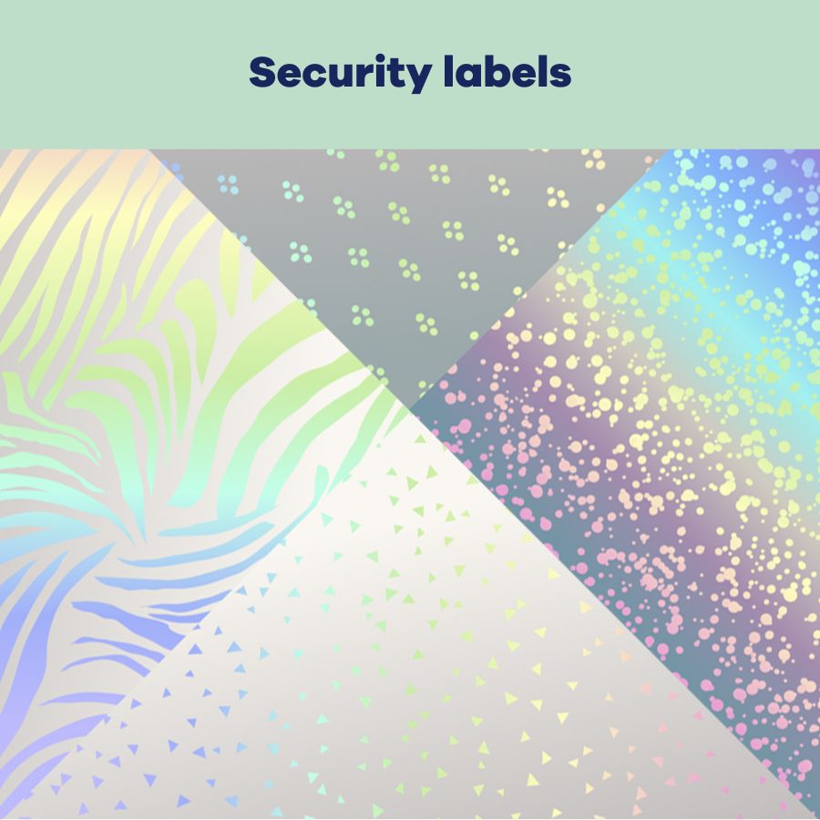 Security labels for chemical products