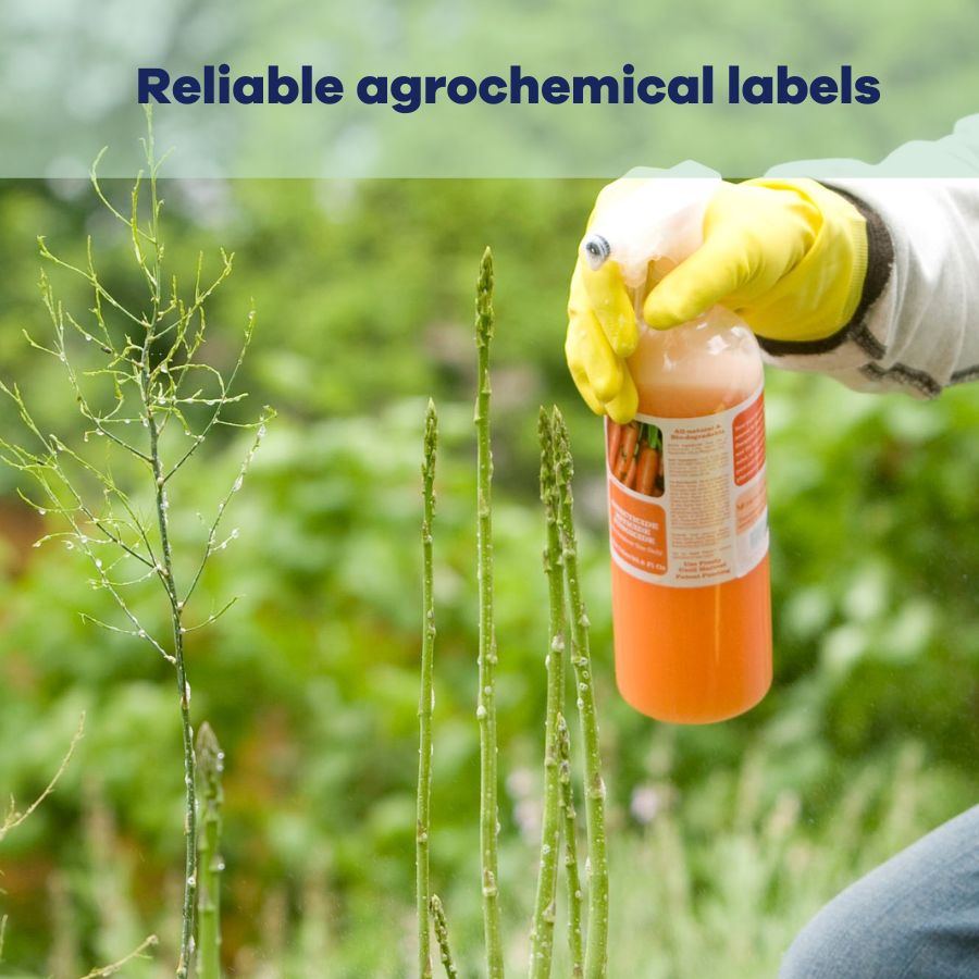 Reliable agrochemical labels