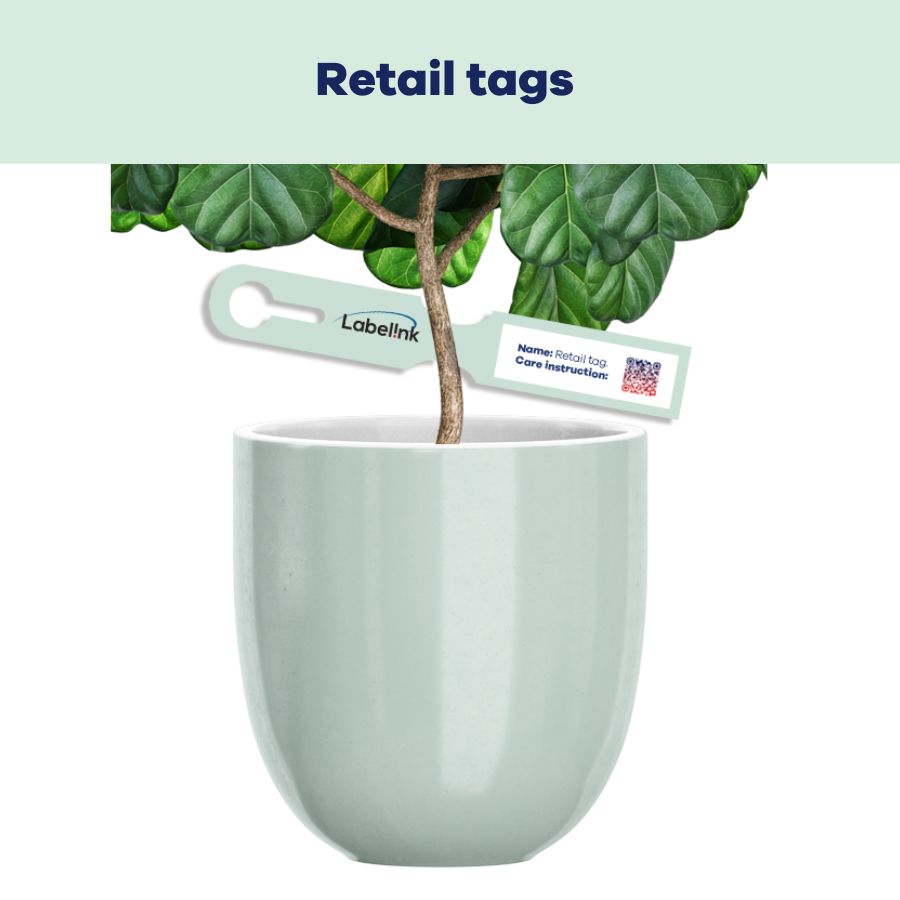 Retails tags and agrochemical labels for plants and nursery