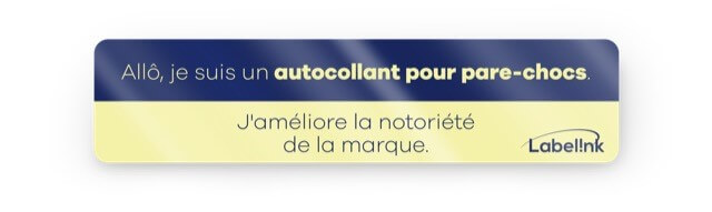 Autocollant pour parechocs