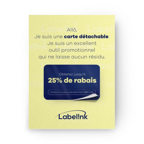 Carte détachable