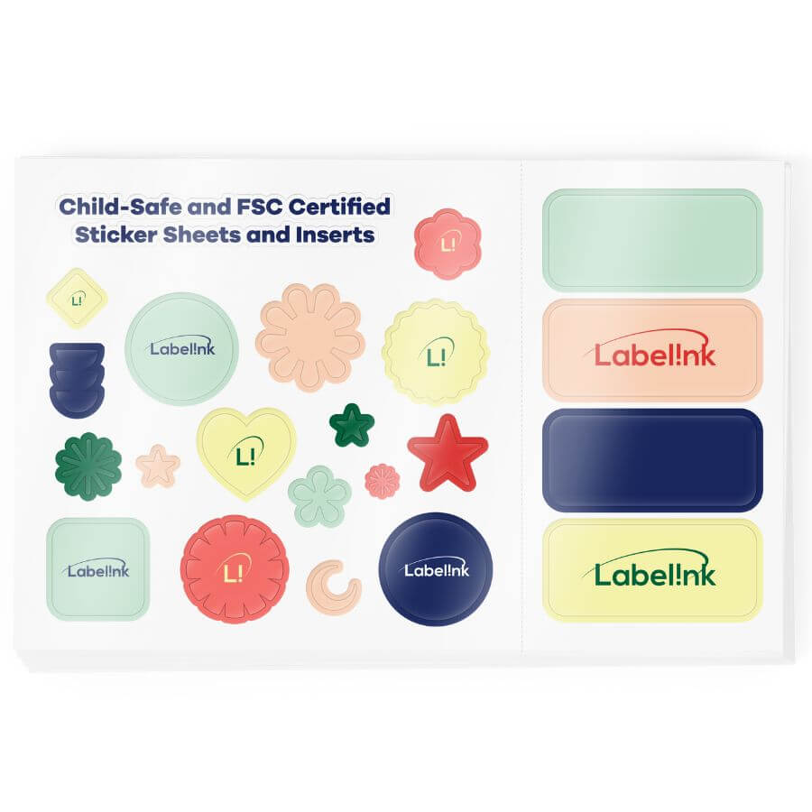 Child-safe and FSC certified labels