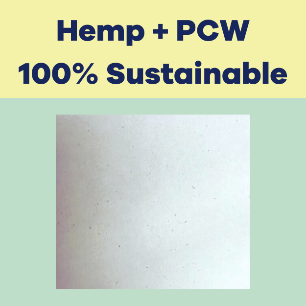 Hemp + Post Consumer Waste Label