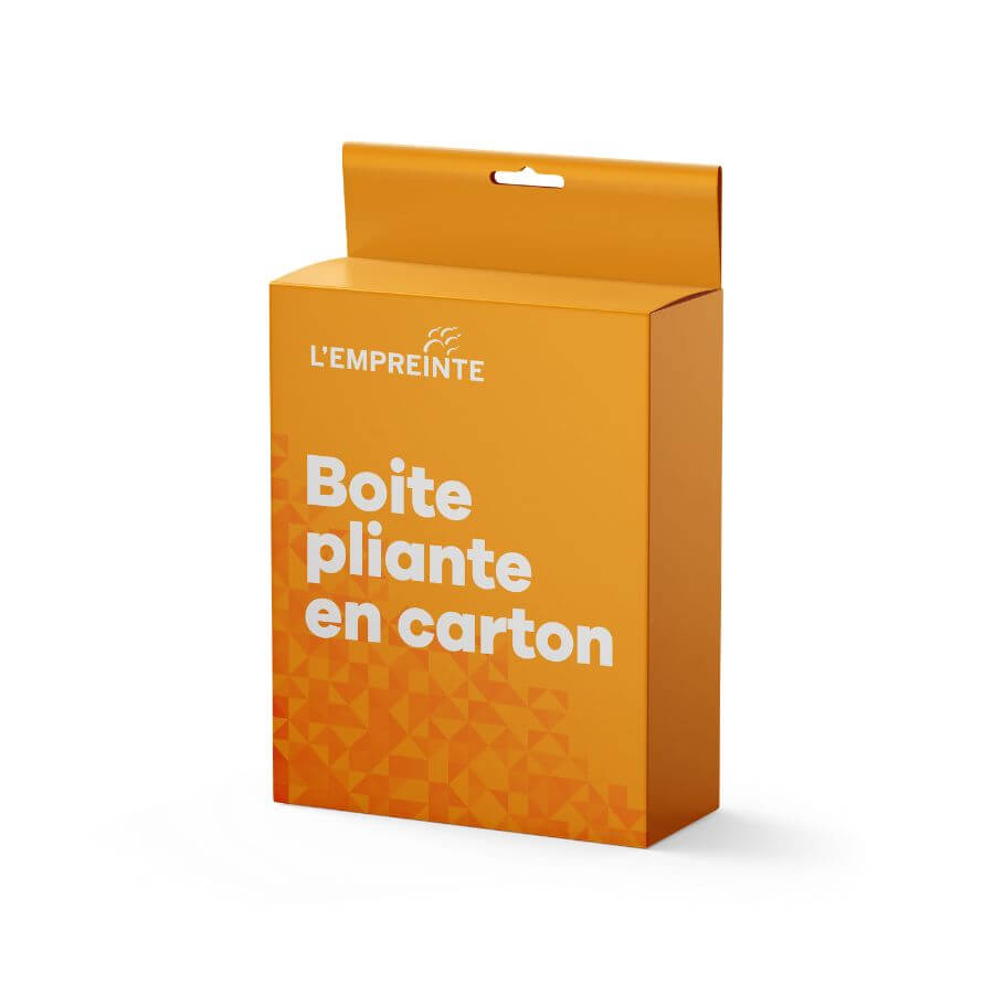 Boite pliante en carton
