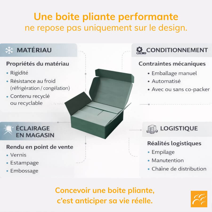 Boite pliante performante