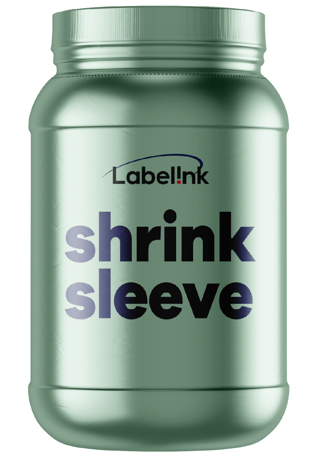 Full body shrink sleeve with metallic effect