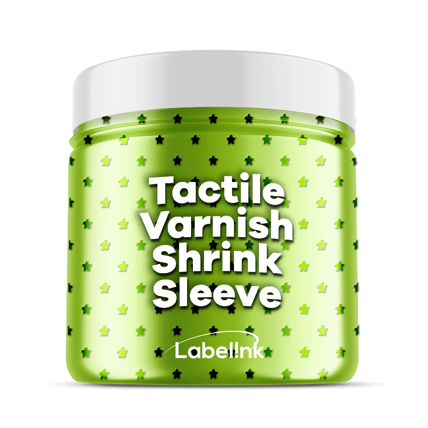 lime-green-shrink-sleeve-with-embossed-star-pattern-texture-ENG