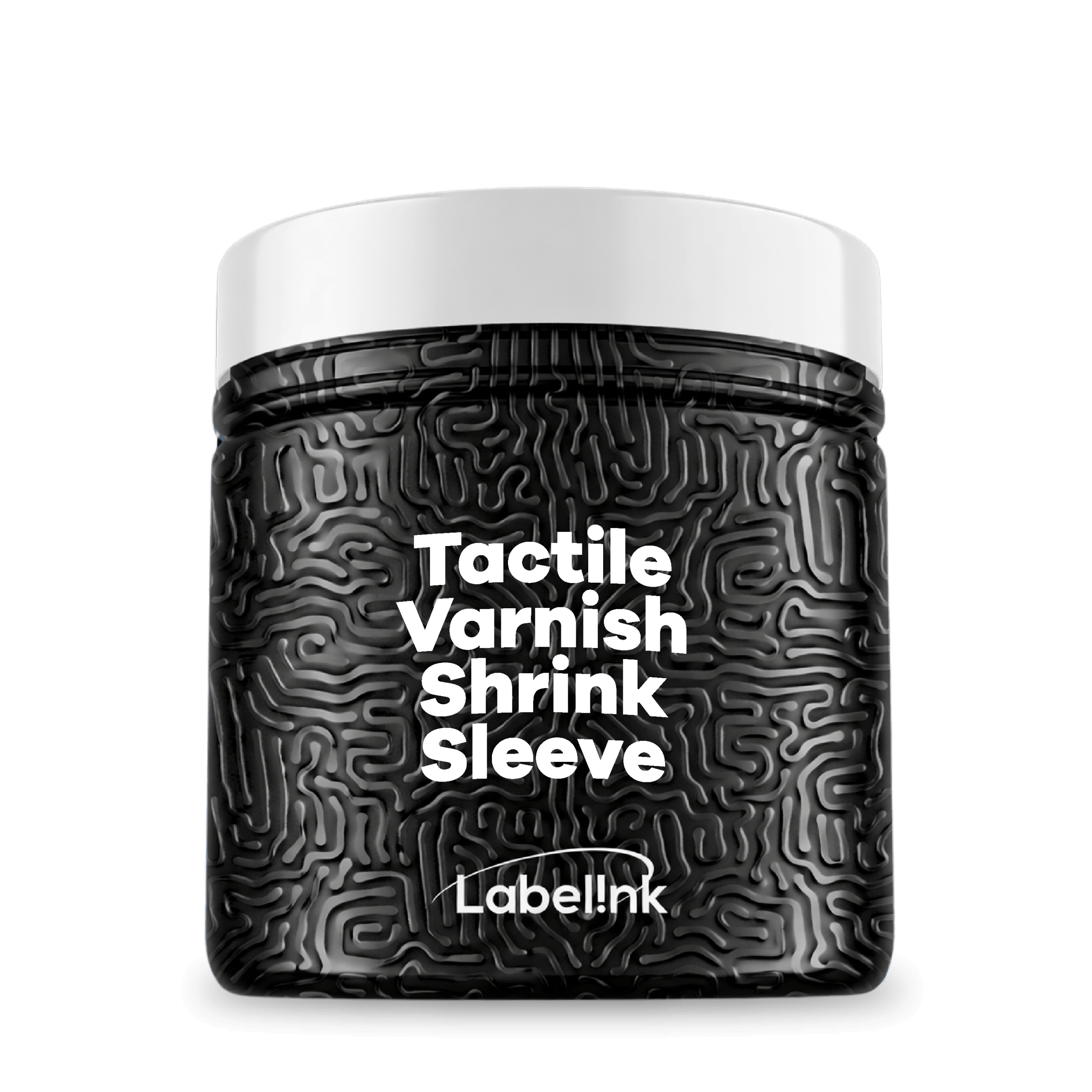 black-shrink-sleeve-on-jar-with-embossed-texture-ENG