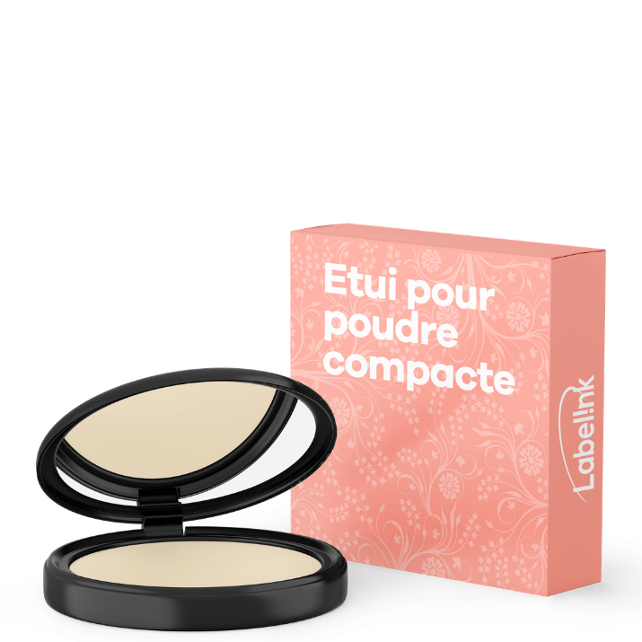Boîte de poudre compacte pour cosmétique Boîte de poudre compacte pour cosmétique