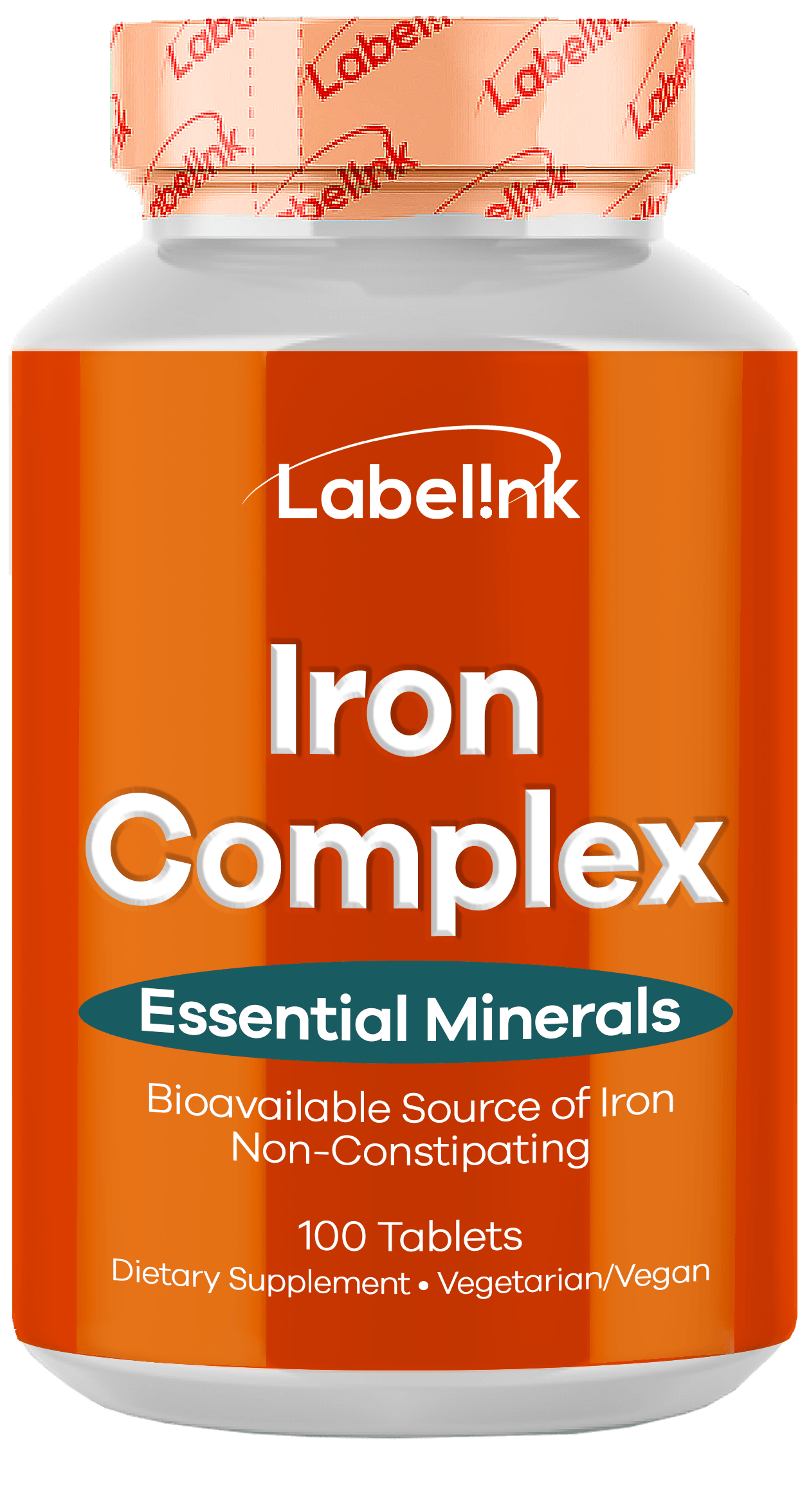 orange-shrink-sleeve-label-with-iron-complex vitamins
