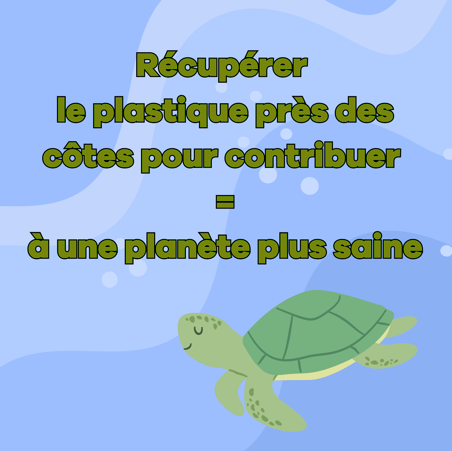 blue ocean box with sea turtle