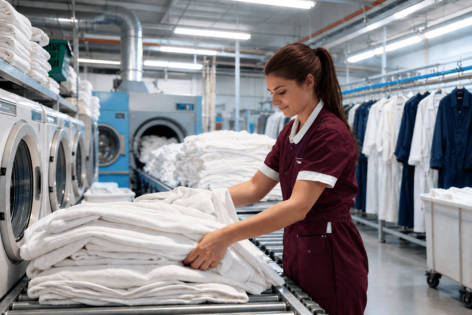 woman-in-red-outfit-in-laundry-room